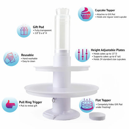 Popping Cake Stand + Cake Carrier